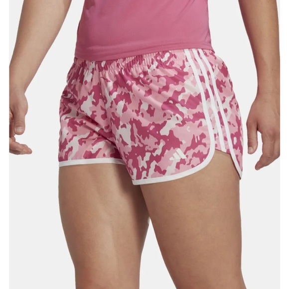 adidas Pants - NWT!!  Adidas pink camo shorts, size small and large